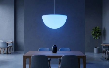 Подвесная светящаяся полусфера Halfmoon 220V 60 см RGB