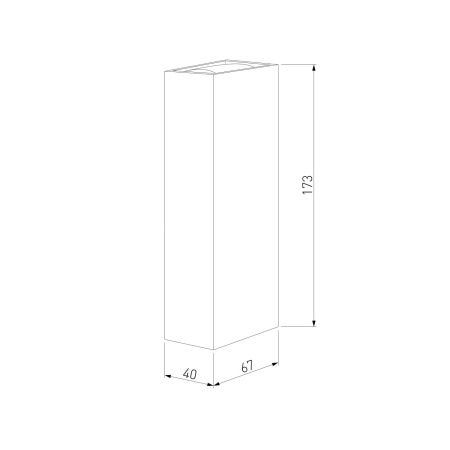 Уличный настенный светильник Elektrostandard Blaze 35136/W 3000K