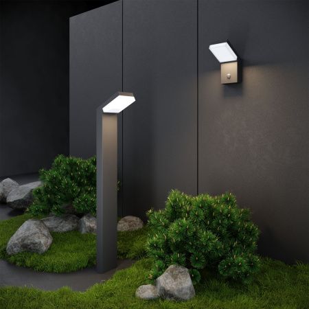 Уличный настенный светильник с датчиком движения Elektrostandard Sensor 1541 TECHNO LED 4000K
