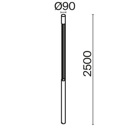 Парковый светильник Maytoni O427FL-L30GF3K графит