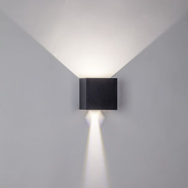 340527 Светильник DALLA 2х5W LED 1100LM G ЧЕРНЫЙ 4000K IP65