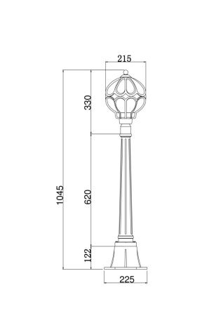 Ландшафтный светильник Outdoor O023FL-01G
