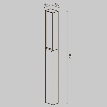 Парковый светильник Maytoni O470FL-L40GF3K графит