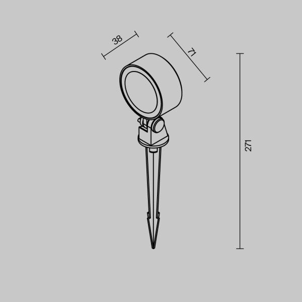 Ландшафтный светильник Outdoor O495FL-L10B3K