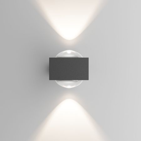 Уличный настенный светильник Elektrostandard Lenses 35191/W серый