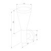 Уличный настенный светильник Elektrostandard Cone 1416 TECHNO