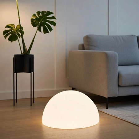 Светящаяся полусфера Halfmoon 220V White 40 см