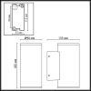 Уличный настенный светильник Odeon Light Long 7142/24WL