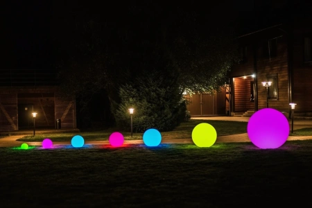 Уличный шар-светильник Moonlight 220 V 20 см RGB