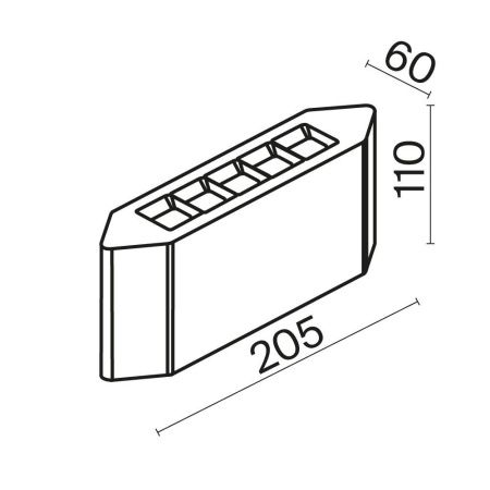 Архитектурная подсветка Outdoor O412WL-L8GF3K