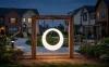 Пергола ""Зевс" со светящимися LED качелями 360° White
