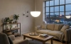 Подвесная светящаяся полусфера Halfmoon 220V 40 см White