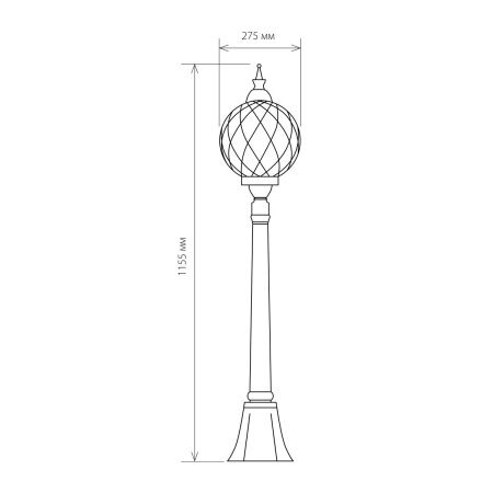 Парковый светильник Elektrostandard Sirius Sirius F