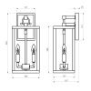 Уличный настенный светильник Elektrostandard Candle 35150/D