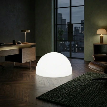 Светящаяся полусфера Halfmoon 220V White 40 см