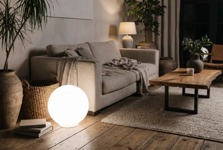 Шар-светильник для дома Moonlight 220V 40 см white