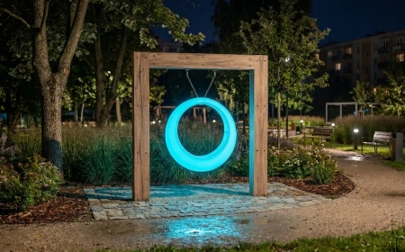 Пергола ""Зевс" со светящимися LED качелями RGB