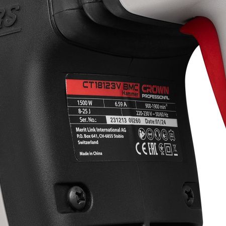 Отбойный молоток CROWN CT18123V BMC