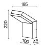 Уличный настенный светильник Outdoor O595WL-L12B3K