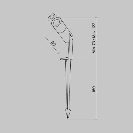 Ландшафтный светильник Outdoor O050FL-L2W3K