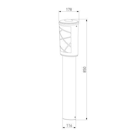 Парковый светильник Elektrostandard Premier GL 1017F