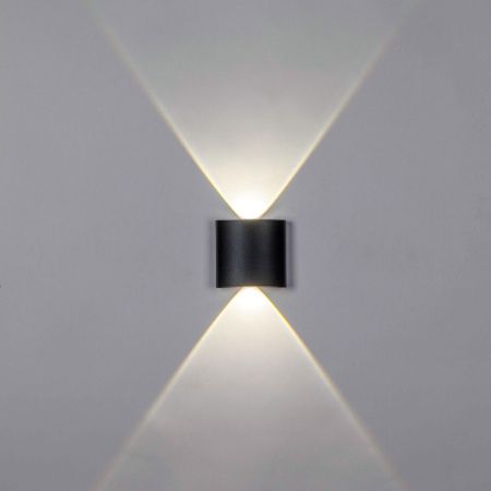 343017 Светильник GEMMA 2х1W LED 220LM G ЧЕРНЫЙ 4000K IP65