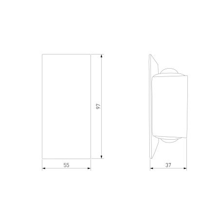 Уличный настенный светильник Elektrostandard Mini Light 35154/D