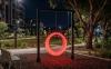 Пергола "Гера" со светящимися LED качелями 360° RGB