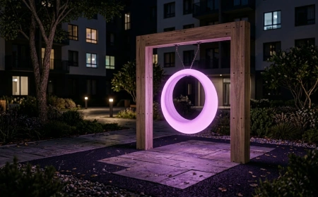 Пергола ""Зевс" со светящимися LED качелями RGB