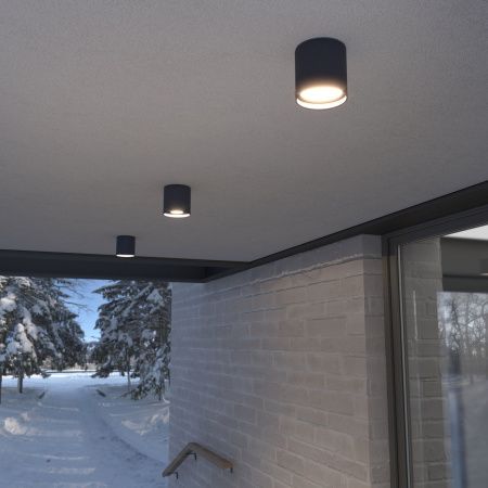 Уличный потолочный светильник Elektrostandard Light LED 35130/H черный