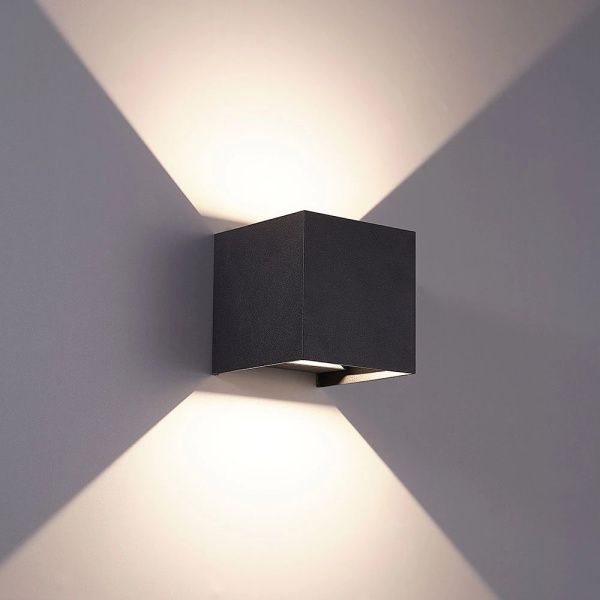 Фасадный светильник Arte Lamp Rullo A1414AL-2BK черный
