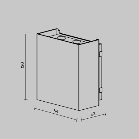 Уличный настенный светильник Outdoor O505WL-L6B3K