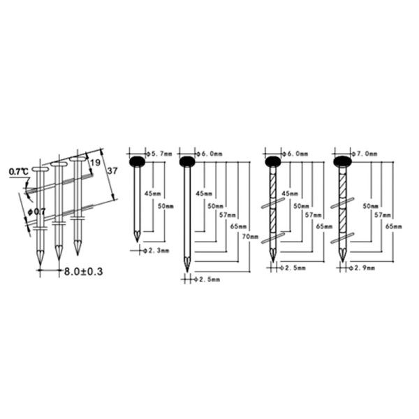 Пневматический гвоздезабивной пистолет CROWN CT38121