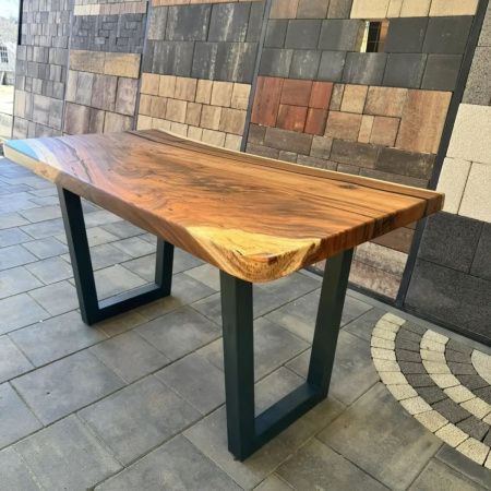 Стол обеденный из слэба суара BALI 160