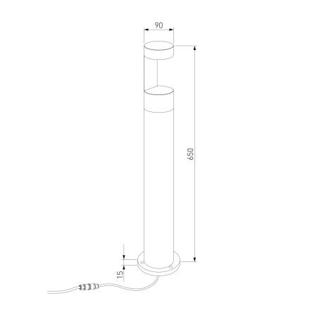 Ландшафтный светильник Elektrostandard Nimbus 35126/F 4000K черный