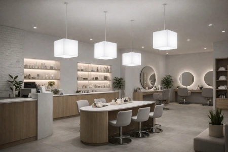 Подвесной LED куб 30 см 220V White