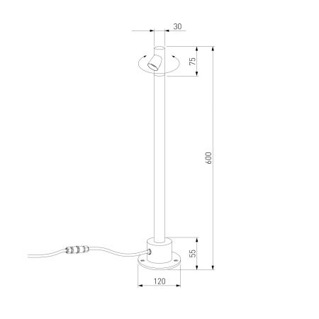 Парковый светильник Elektrostandard Rone 35175/S