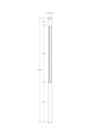 Парковый светильник Maytoni O427FL-L30GF3K графит