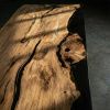 Обеденный стол из Бука с матово-черной заливкой с одной стороны