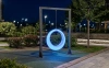 Пергола "Гера" со светящимися LED качелями 360° RGB