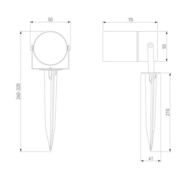 Ландшафтный светильник Elektrostandard Landscape 043 FL LED 4000K