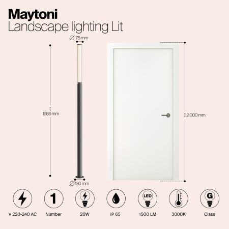 Ландшафтный светильник Outdoor O593FL-L20GF3K