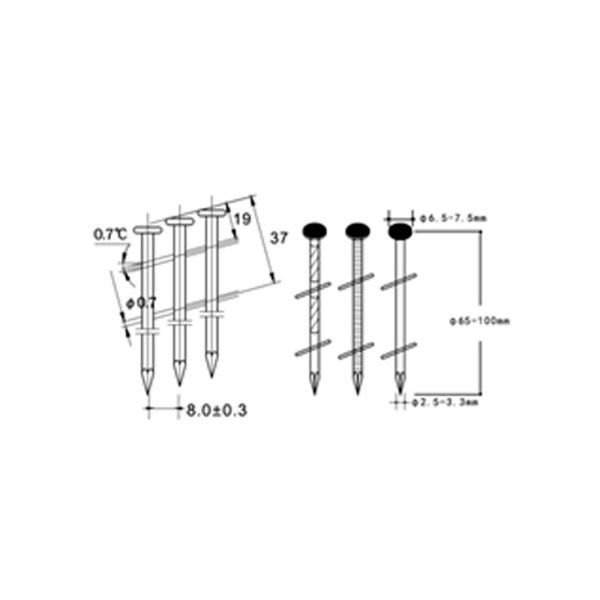 Пневматический гвоздезабивной пистолет CROWN CT38124