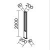 Парковый светильник Maytoni O425FL-L25GF графит
