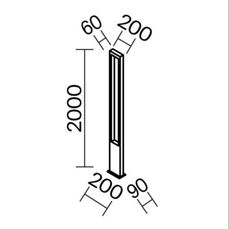 Парковый светильник Maytoni O425FL-L25GF графит