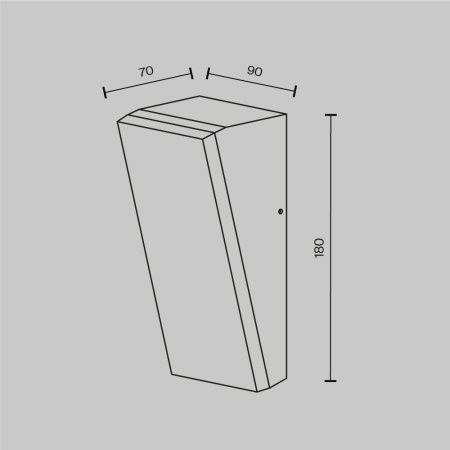 Уличный настенный светильник Outdoor O436WL-L10GF3K1