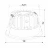 Уличный встраиваемый светильник Elektrostandard Light LED 3001 35126/U черный