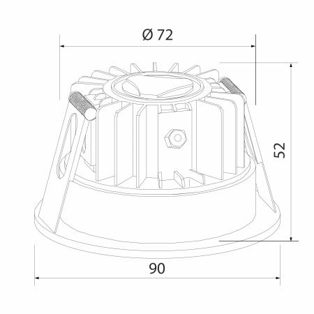Уличный встраиваемый светильник Elektrostandard Light LED 3001 35126/U черный
