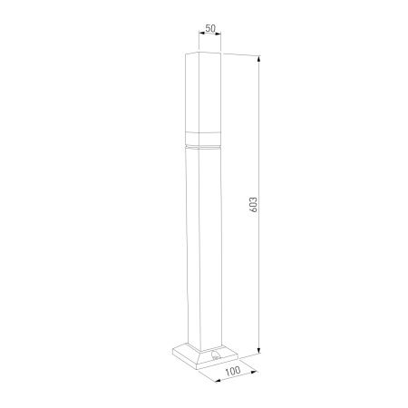 Ландшафтный светильник Elektrostandard Techno 1537 TECHNO LED 4000K черный