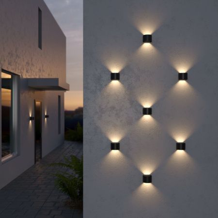 Уличный настенный светильник Elektrostandard Blade 1518 TECHNO LED 4000K черный